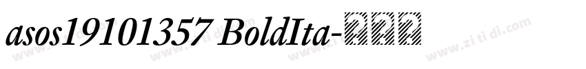 asos19101357 BoldIta字体转换